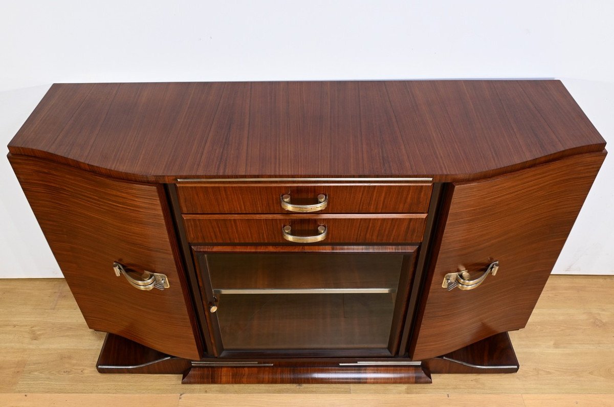 Art Deco Mahogany Glass Sideboard – 1920-photo-1