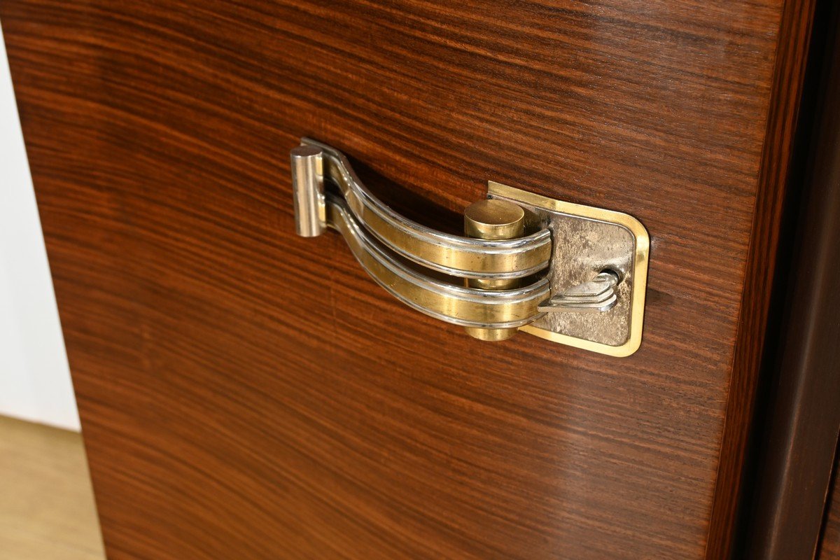 Art Deco Mahogany Glass Sideboard – 1920-photo-4