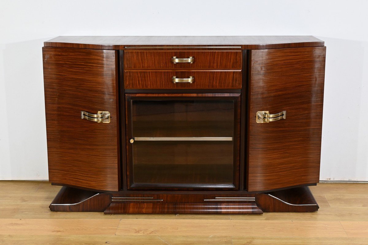 Art Deco Mahogany Glass Sideboard – 1920