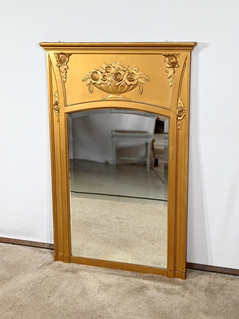 Miroir En Bois Et Staff Doré, Style Louis XVI – 1930-photo-4