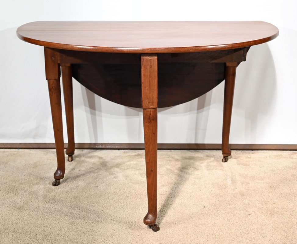 Oval Table For 6 Place Settings In Mahogany, England – Part 1 Of The 19th Century-photo-3