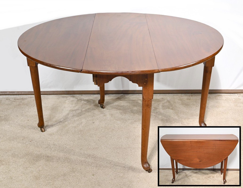 Oval Table For 6 Place Settings In Mahogany, England – Part 1 Of The 19th Century