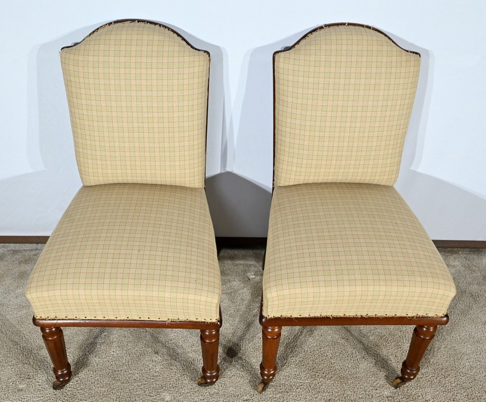 Pair Of Cuban Mahogany Chairs, Restoration Period – Early 19th Century-photo-4