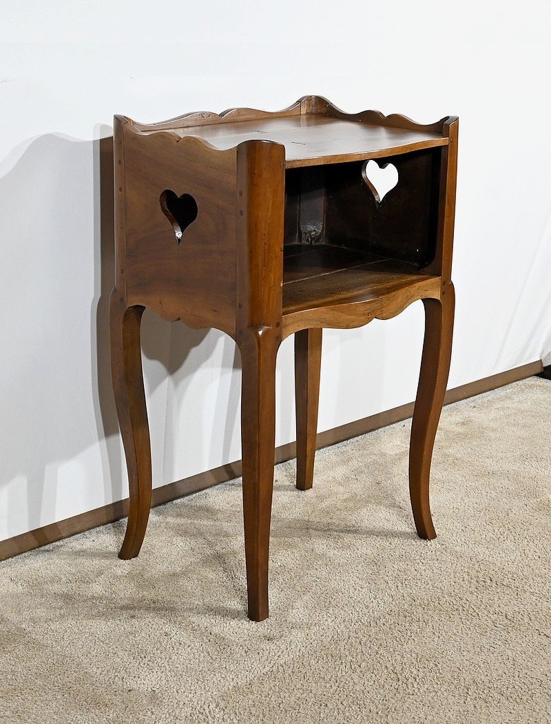 Small Snack Table In Solid Walnut, Louis XV Period – 18th Century-photo-2