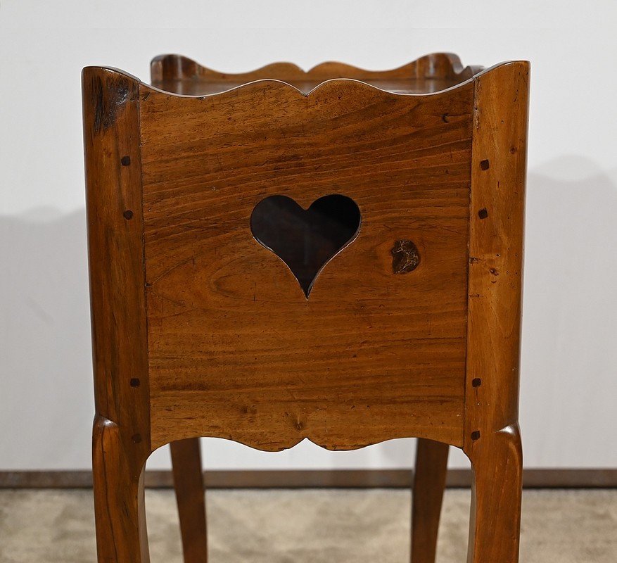 Small Snack Table In Solid Walnut, Louis XV Period – 18th Century-photo-5