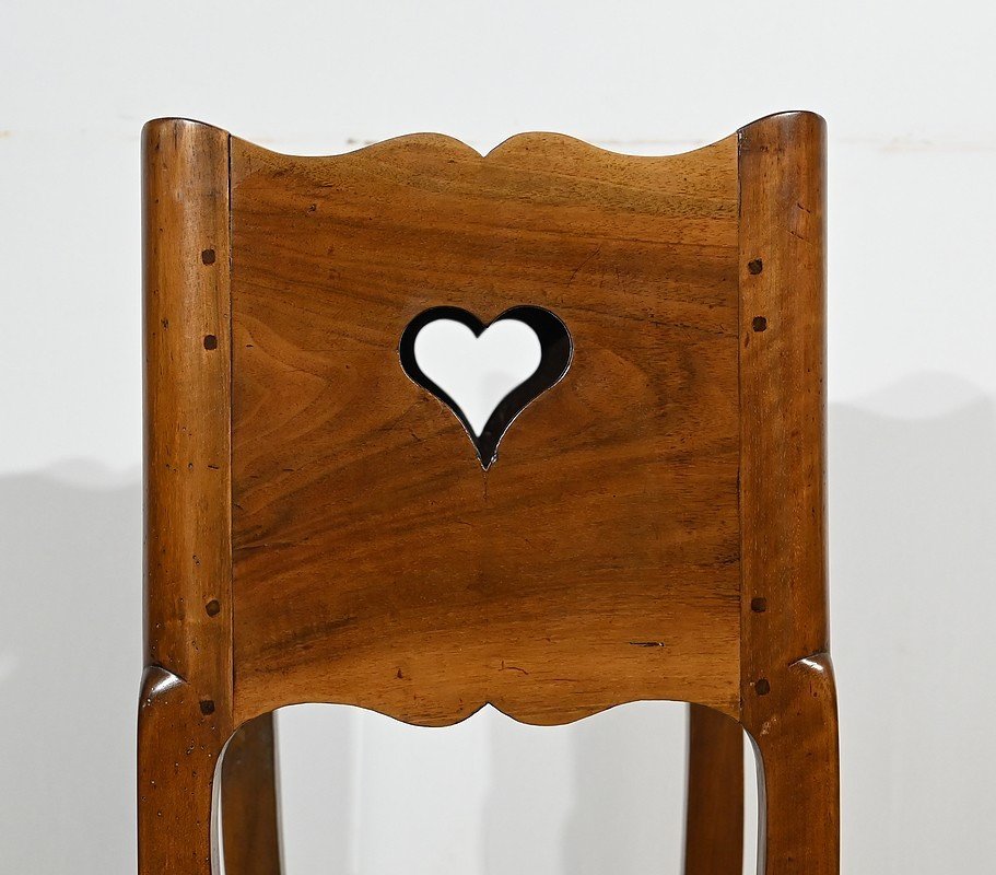 Small Snack Table In Solid Walnut, Louis XV Period – 18th Century-photo-7