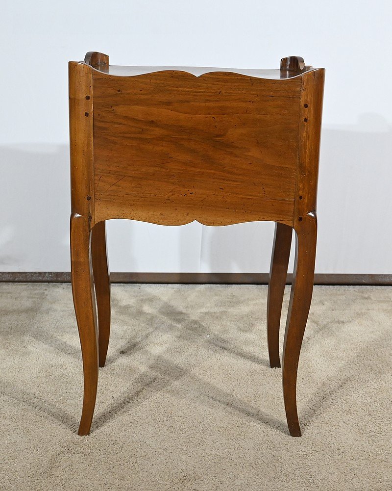 Small Snack Table In Solid Walnut, Louis XV Period – 18th Century-photo-8