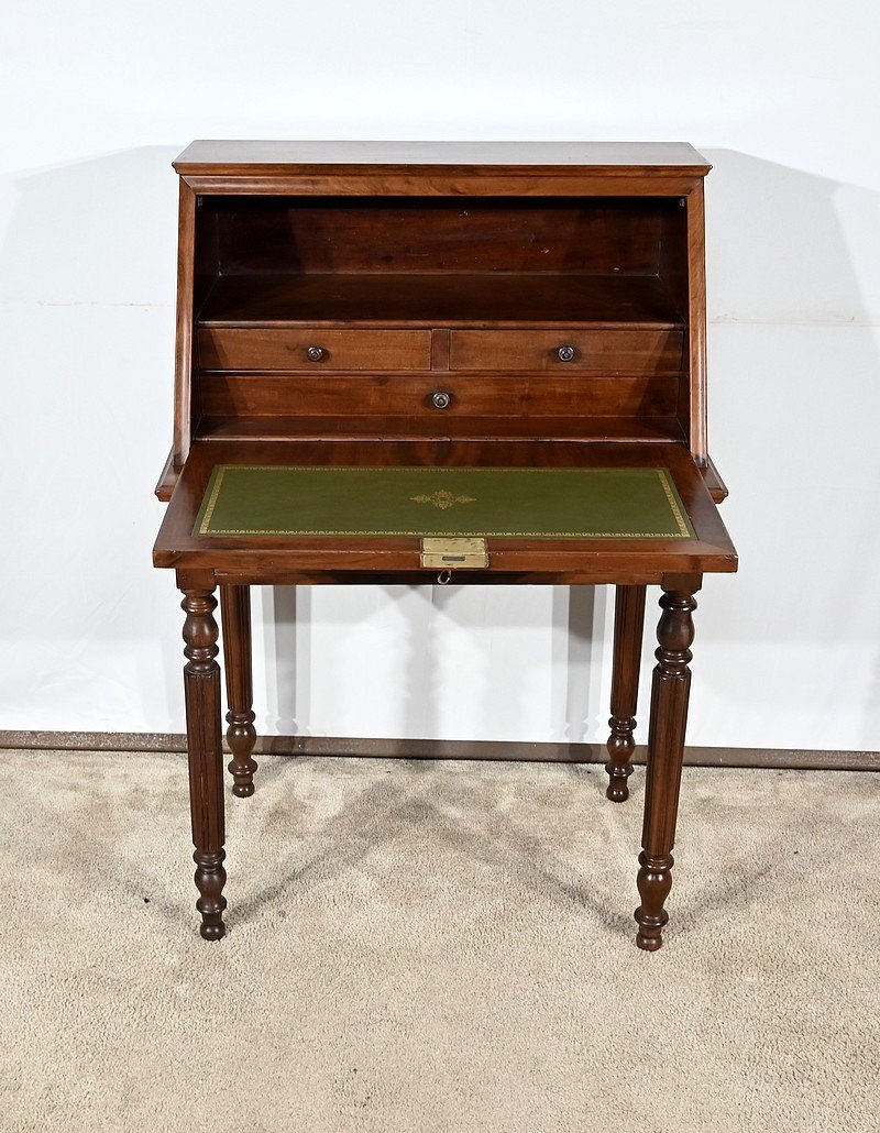 Small Mahogany Lady's Desk, Louis-philippe Period – Part 1 Of The 19th Century-photo-7