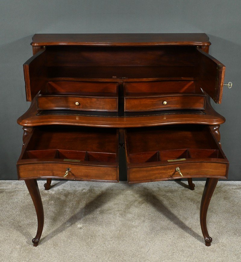 Mahogany Lady's Desk, Napoleon III Period – Mid 19th Century-photo-4