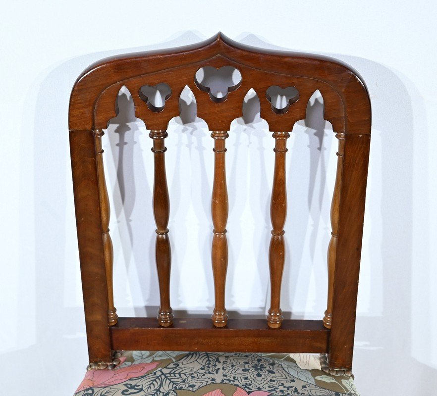 Set Of 6 Cuban Mahogany Chairs, Restoration Period – Early 19th Century-photo-3