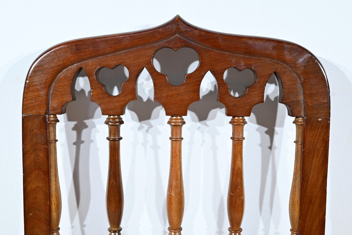 Set Of 6 Cuban Mahogany Chairs, Restoration Period – Early 19th Century-photo-4