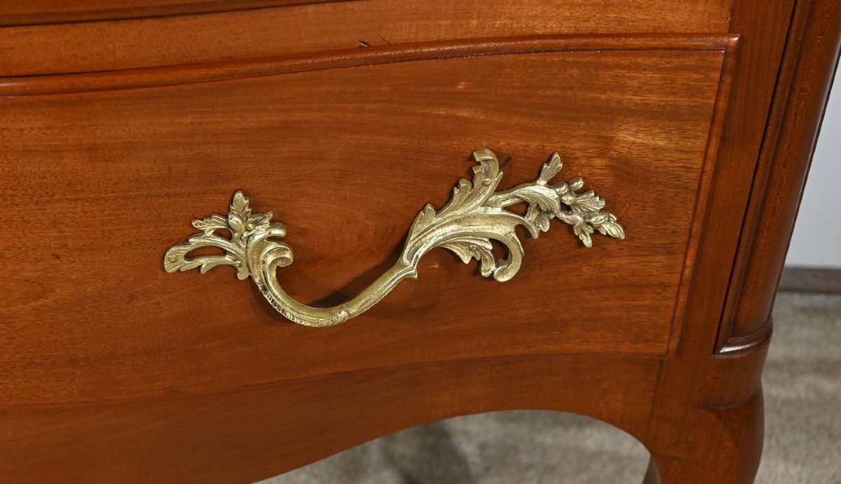 Solid Mahogany Chest Of Drawers, Louis XV Style – Late 19th Century-photo-8