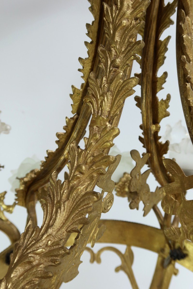 12-light Chandelier In Gilt Bronze, Napoleon III Style – Late 19th Century-photo-1