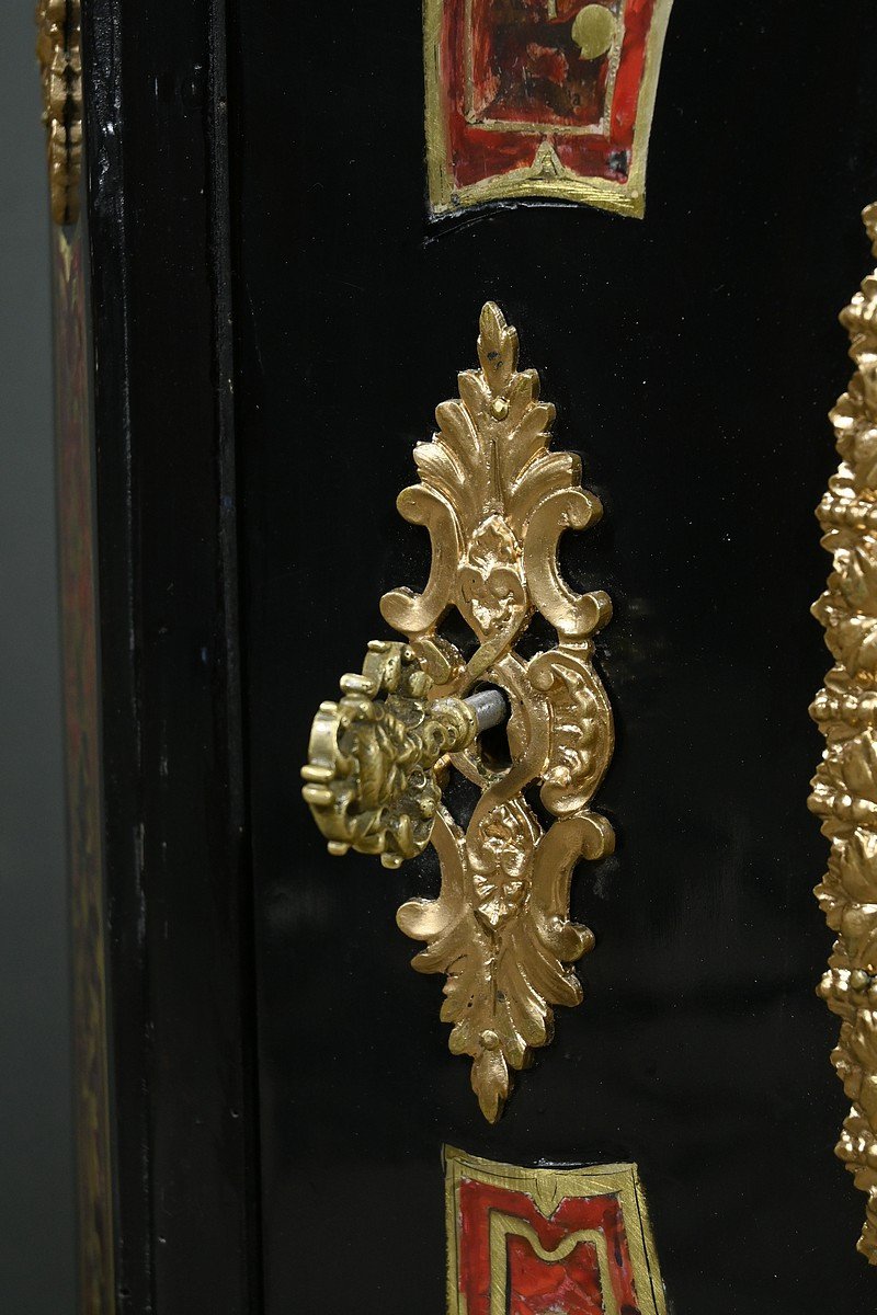 “boulle” Marquetry Entry Cabinet, Napoleon III Period – Mid-19th Century-photo-7