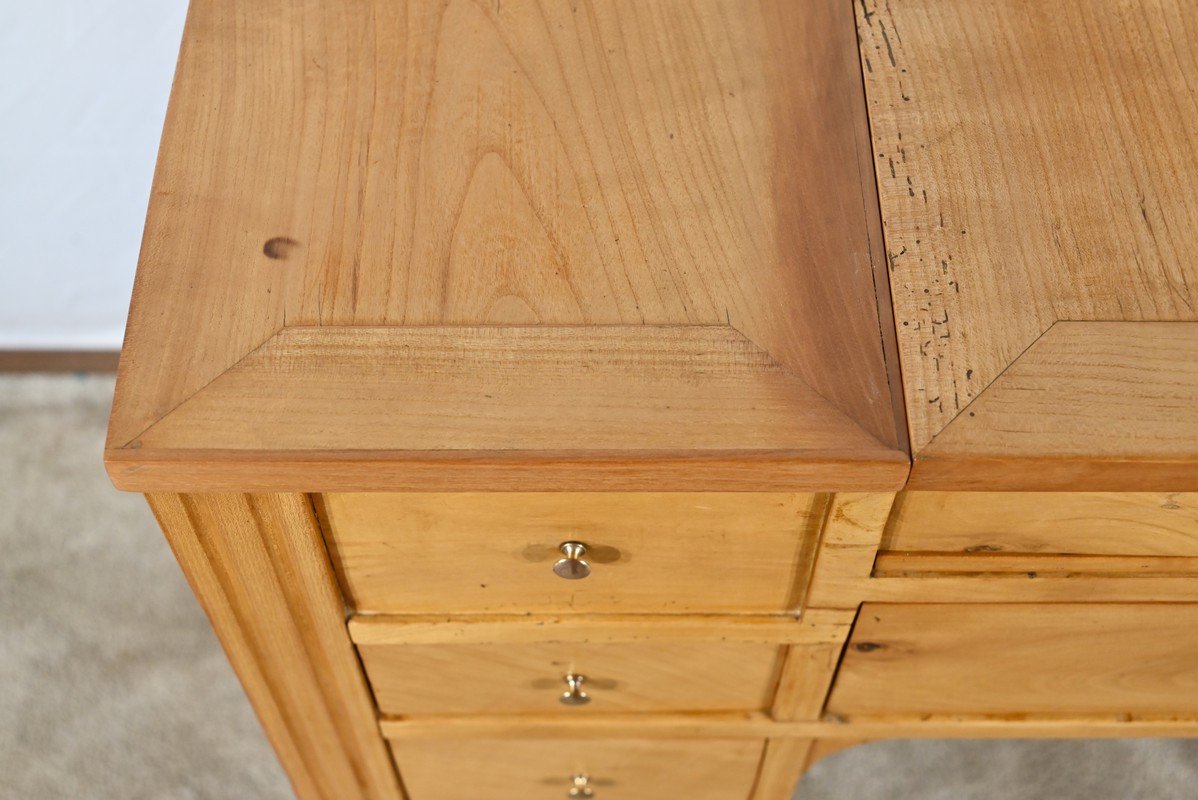 Small Dressing Table In Solid Cherry Wood, Louis XVI Period – Late 18th Century-photo-3