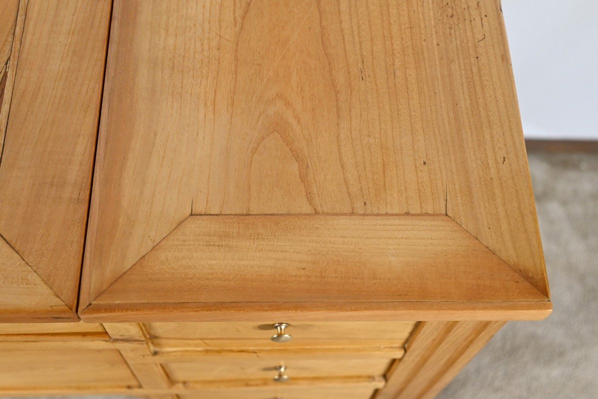 Small Dressing Table In Solid Cherry Wood, Louis XVI Period – Late 18th Century-photo-4