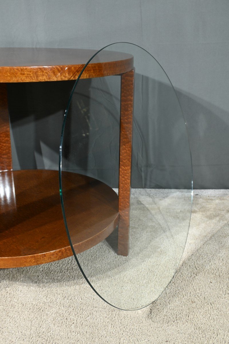 Table Guéridon En Loupe D’amboine, Art Déco – 1930-photo-4