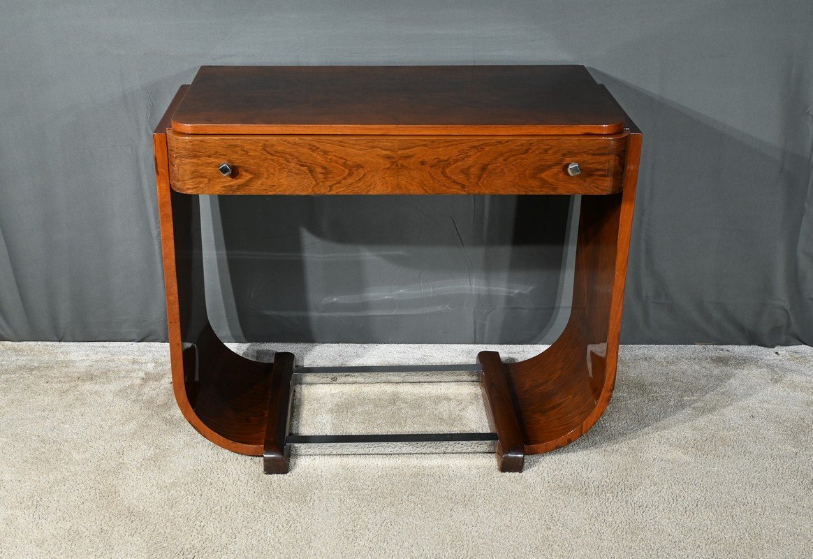 Console Bureau En Noyer, Art Déco – 1930