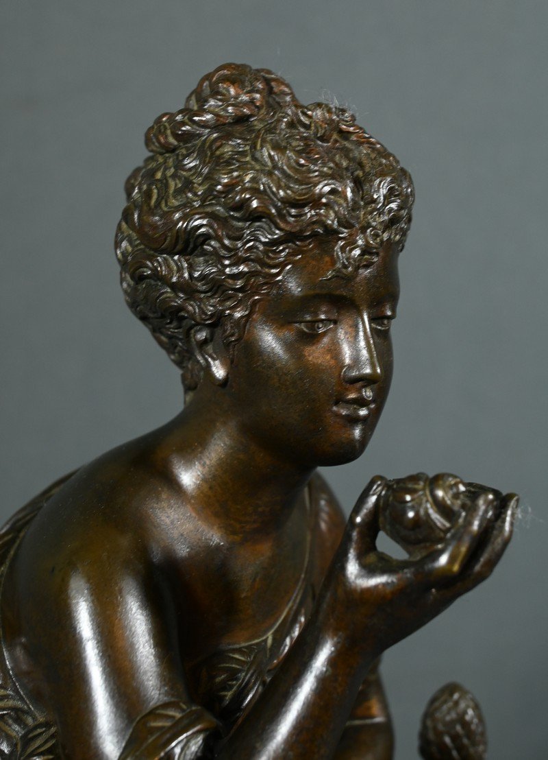 Bronze “lady At The Fountain”, Signed E.bruchon – Mid 19th Century-photo-4