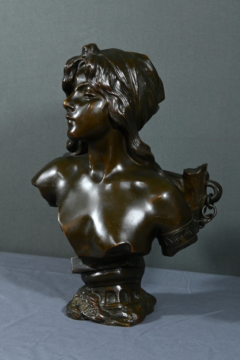 Bronze “capture”, Signed E.villanis – Late 19th Century-photo-2