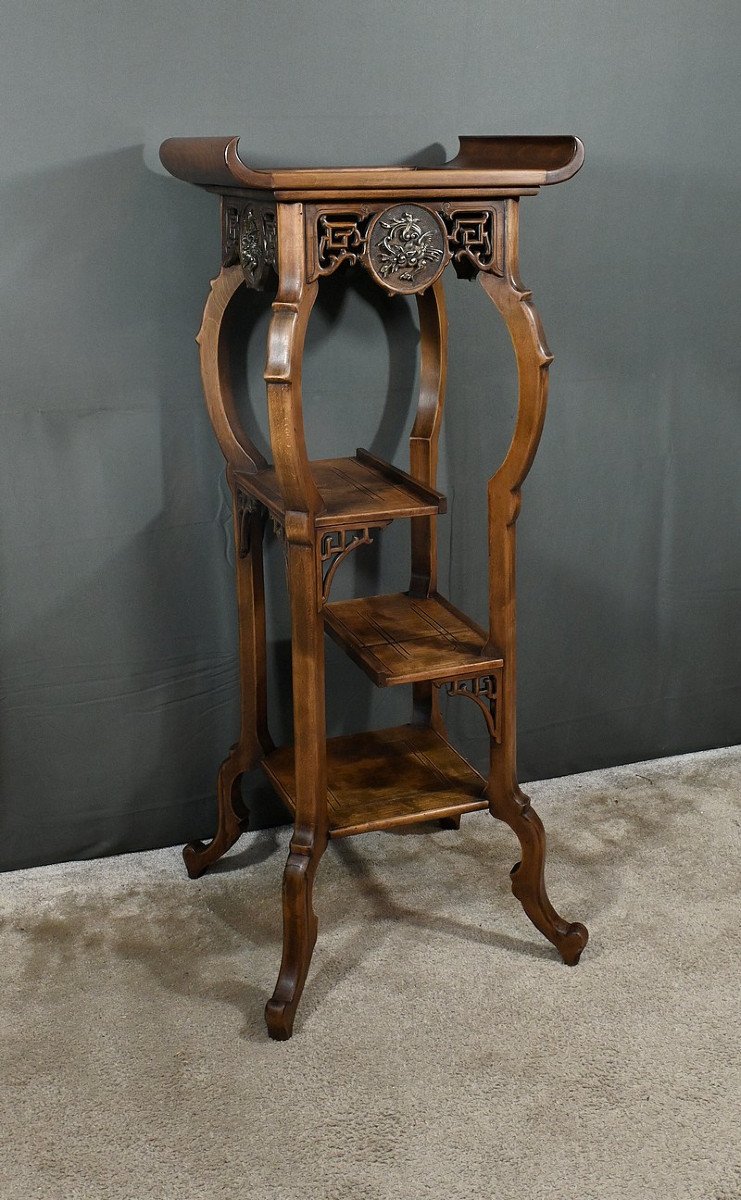 Large Asian Stand In The Viardot Style – Late 19th Century