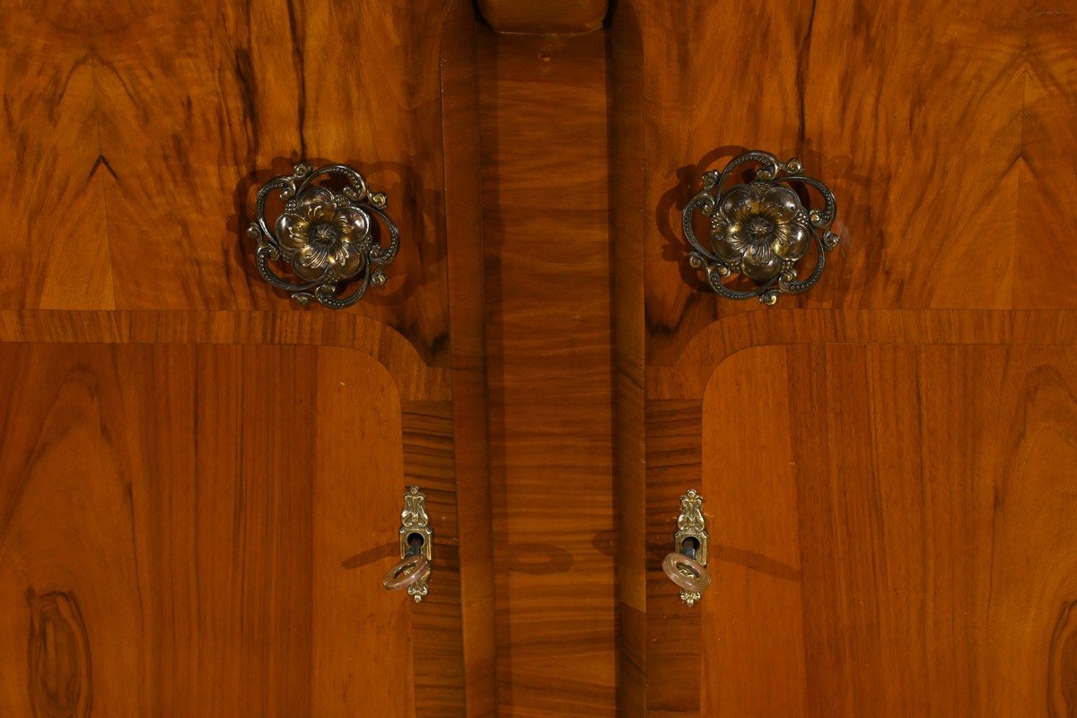 Petite Armoire En Noyer, Art Déco, Maison Walrose, Angleterre – 1940-photo-4