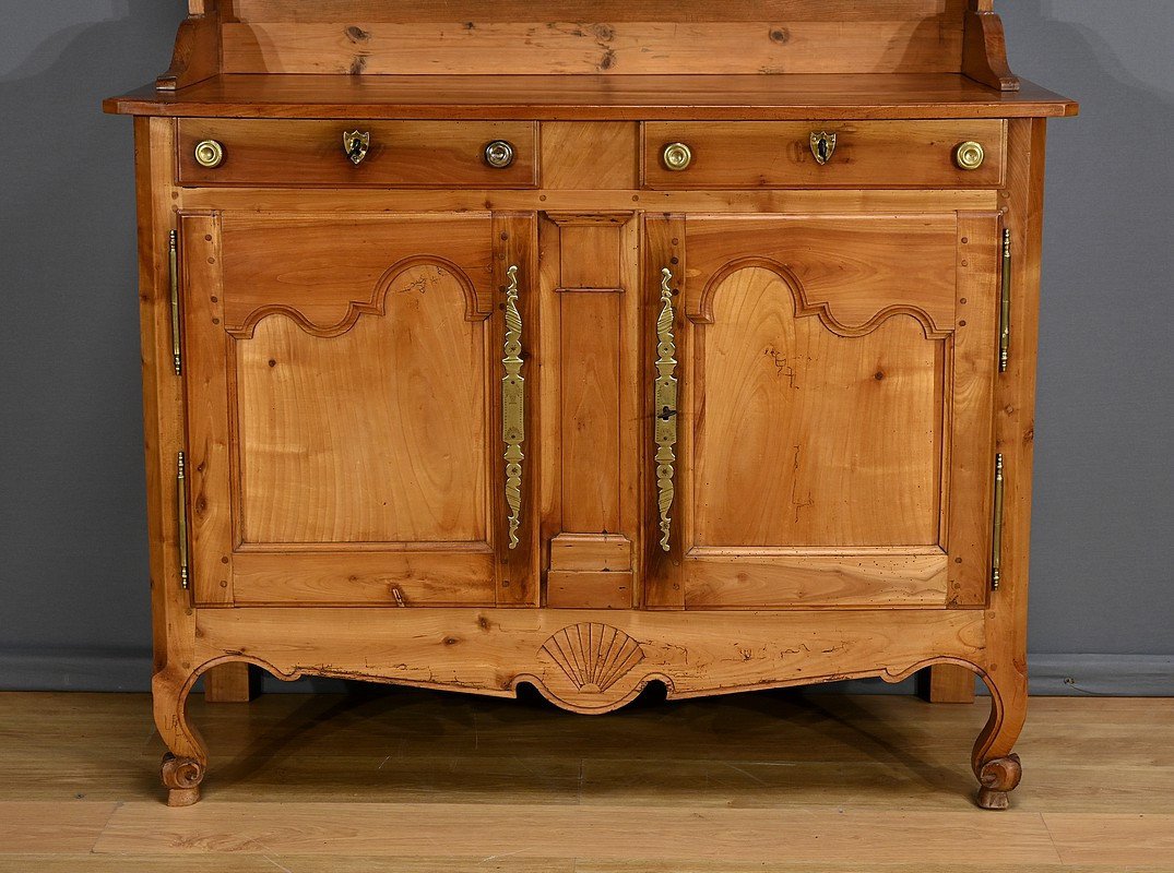 Louis XV Style Blond Cherry Wood Sideboard – Mid 19th Century-photo-7