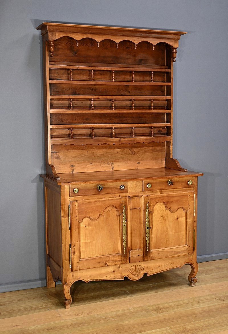 Louis XV Style Blond Cherry Wood Sideboard – Mid 19th Century