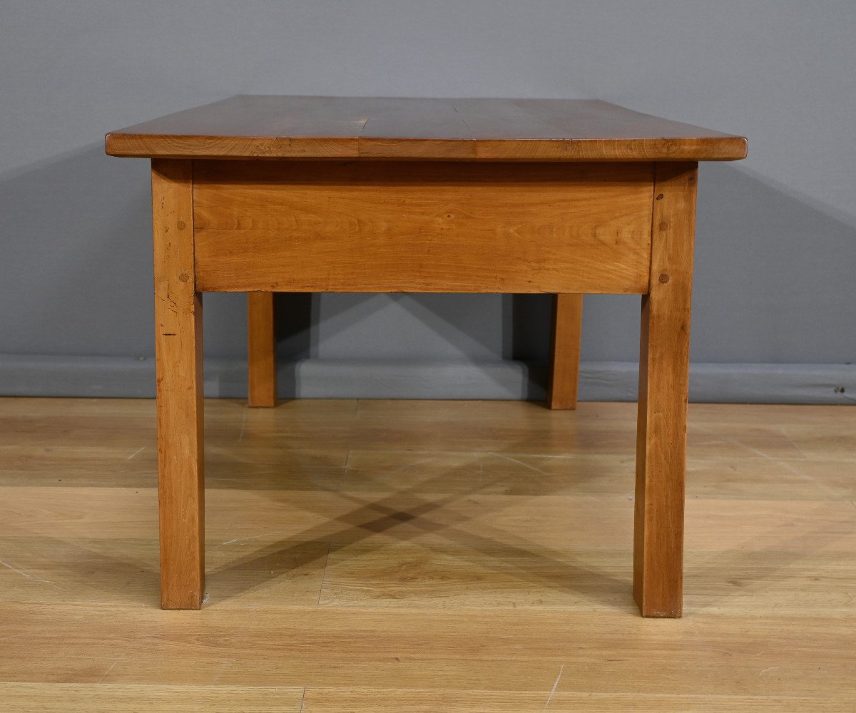 Solid Cherry Wood Coffee Table, Directoire Style – Part 2 Of The 19th Century-photo-7