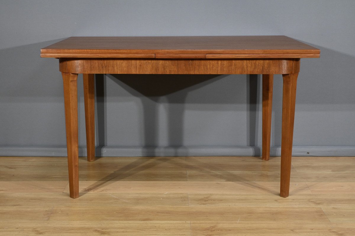 Scandinavian Extendable Teak Table – 1960-photo-1