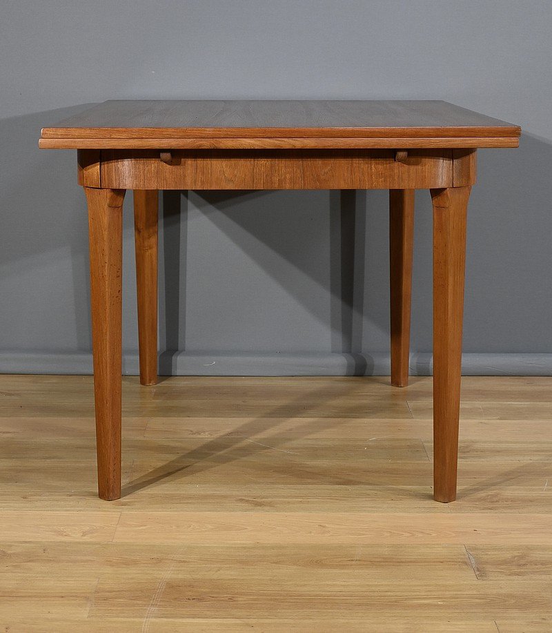 Scandinavian Extendable Teak Table – 1960-photo-4