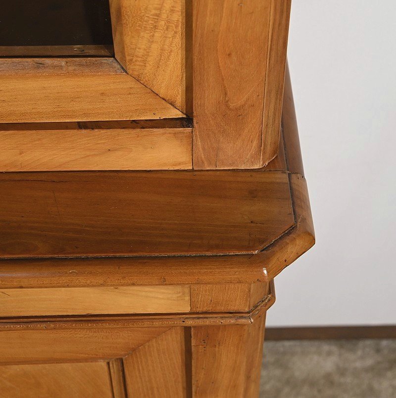 Small Two-body Bookcase Buffet In Solid Cherry Wood – 1900-photo-6