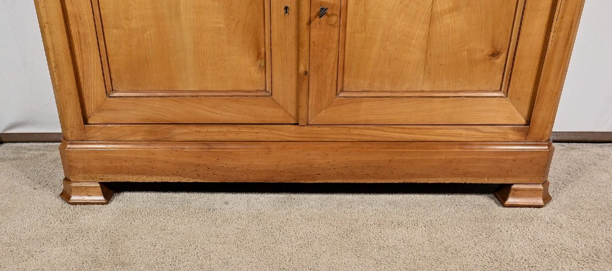 Small Two-body Bookcase Buffet In Solid Cherry Wood – 1900-photo-8