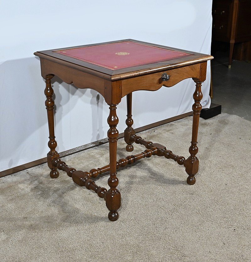 Petite Table En Noyer Massif, Style Louis XIII / Louis XIV – Début XIXe-photo-2