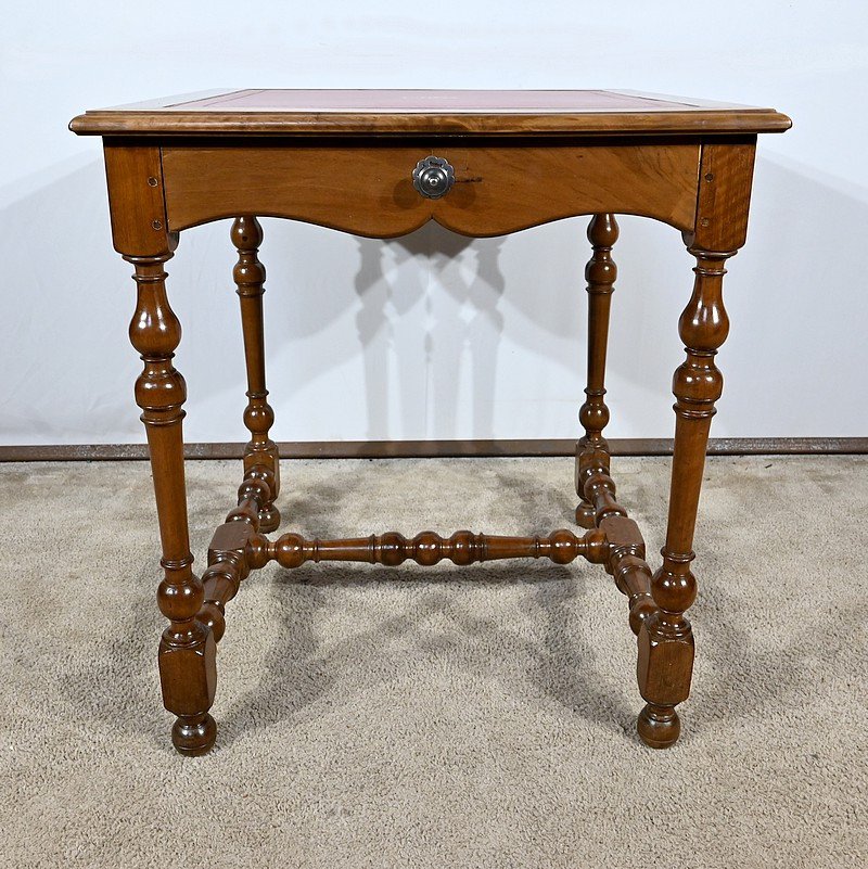 Petite Table En Noyer Massif, Style Louis XIII / Louis XIV – Début XIXe-photo-3