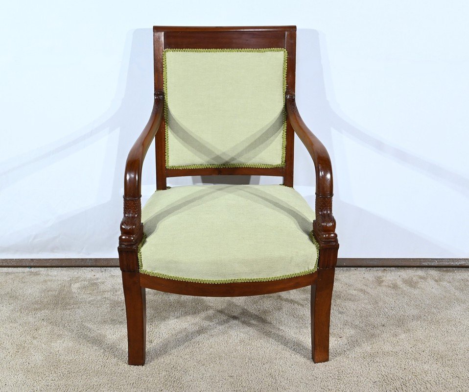 Cuban Mahogany Armchair, Empire Period – Early 19th Century