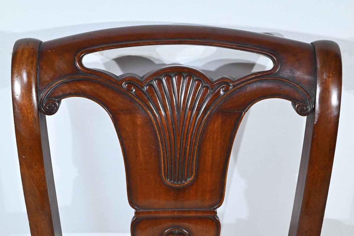 Set Of 5 Cuban Mahogany Chairs, Restoration Period – Early 19th Century-photo-7