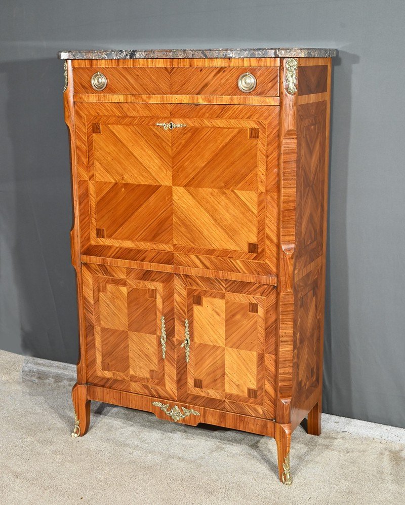 Stamped Rosewood Secretary, Transitional Style – 1900-photo-2