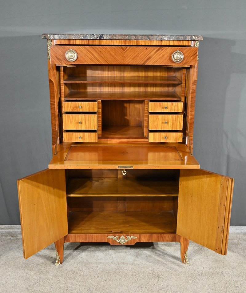 Stamped Rosewood Secretary, Transitional Style – 1900-photo-3