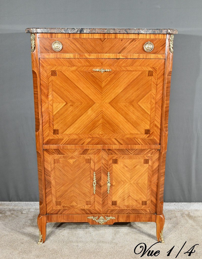 Stamped Rosewood Secretary, Transitional Style – 1900-photo-2