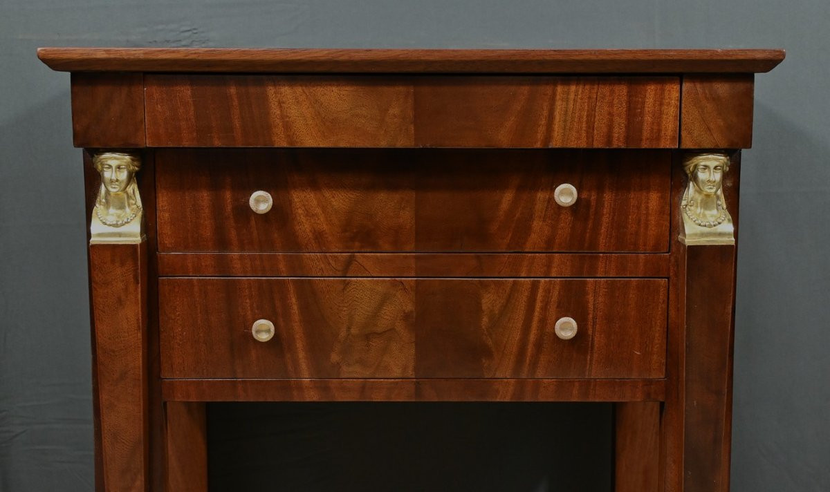 Small Mahogany Chest Of Drawers, Return From Egypt Style – Part 1 Of The 20th Century-photo-2