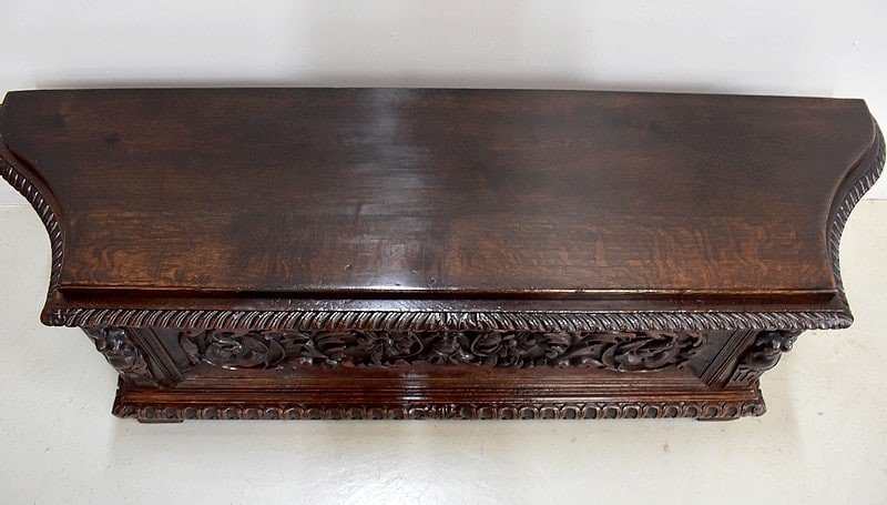 Renaissance Chest-bench - 19th Century-photo-3