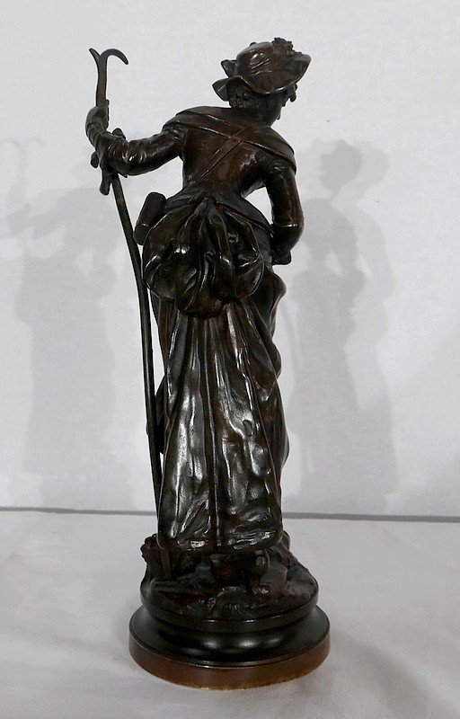 Bronze “miss Helyett” By A.gaudez – Late 19th Century-photo-8