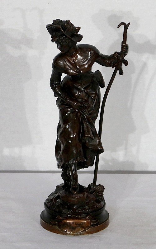 Bronze “miss Helyett” By A.gaudez – Late 19th Century