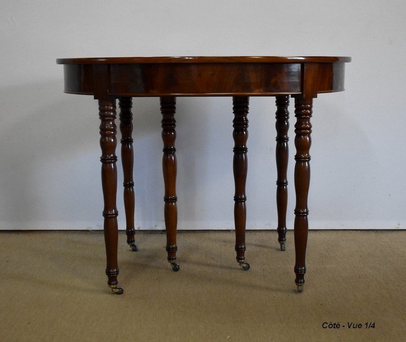 Small Oblong Mahogany Table - Mid-19th Century-photo-4