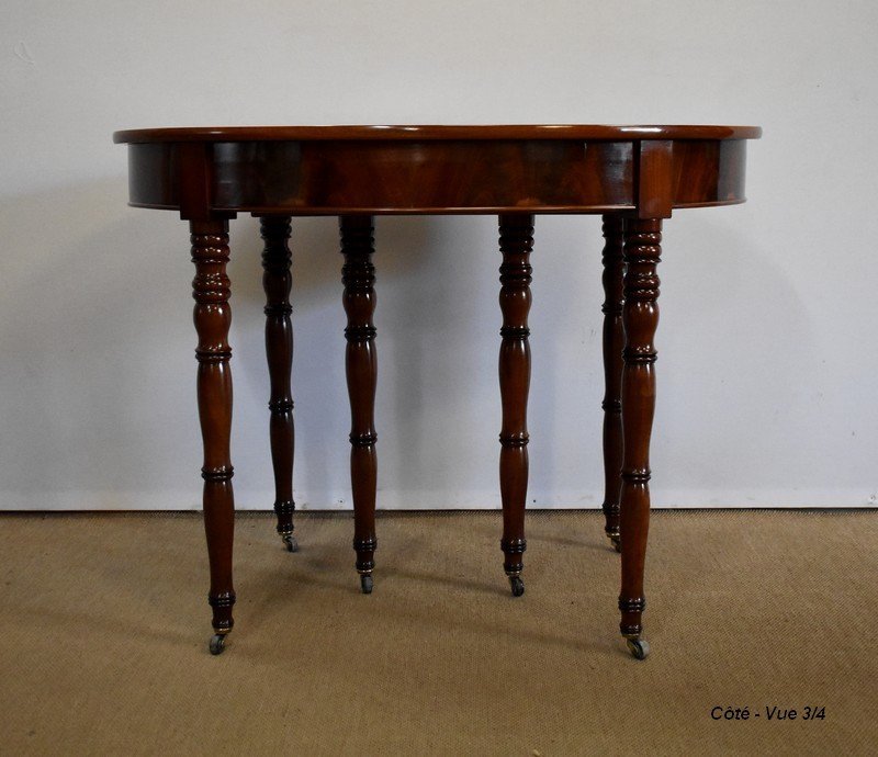 Small Oblong Mahogany Table - Mid-19th Century-photo-6