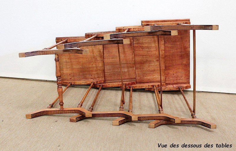 Nesting Tables In Marquetry - Period 1900-photo-8