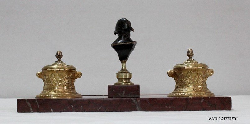 Double Inkwell, Napoleon III Period - Mid-19th Century-photo-7