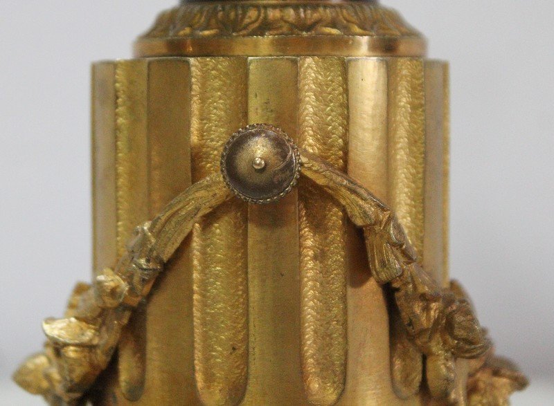 Pair Of Bronze Tidy Boxes With Two Patinas, Louis XVI Taste - Early Nineteenth-photo-6