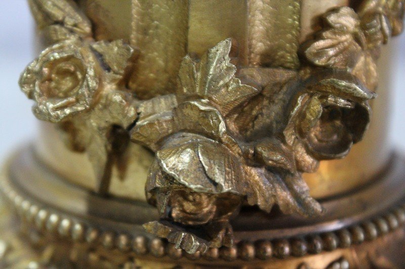  Paire De Vide-poches En Bronze à Deux Patines, Goût Louis XVI – Début XIXe -photo-7